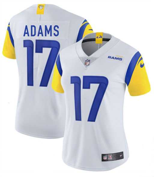 Womens Los Angeles Rams #17 Davante Adams White 2025 Vapor Untouchable Limited Stitched Jersey Dzhi